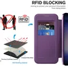 Diagrams and illustrations explaining RFID blocking technology and product features. Produktbild-Vorschau