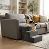Relaxdays Hundetreppe, 3 Stufen, HxBxT: 36,5 x 35 x 45 cm, Produktbild-Vorschau 2