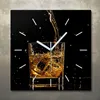 Wohnzimmer Leinwand Uhr Geräuschlos Küche 30x30 Whisky, Produktbild-Vorschau 1