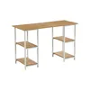 A studio shot of a desk with shelves. Produktbild-Vorschau