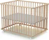 WEBABY - Laufstall Baby Faltbar Holz mit rollen und matte Produktbild-Vorschau 4