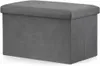 VBChome Sitzpouf 60 x 38 x 38 cm Grau Sitzhocker mit Produktbild-Vorschau 8