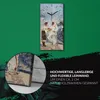 Küchenuhr Bürouhr Leinwand Uhr Geräuschlos 30x60 Gemälde Produktbild-Vorschau 5