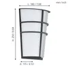 Eglo 94138 LED Applique murale d'extérieur Breganzo 2 x Voir les images du produit 7