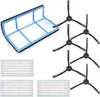A collection of vacuum cleaner accessories, including filters and side brushes, laid out on a white background. Produktbild-Vorschau