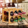 Relaxdays Weinregal, Bambus, 6 Flaschen, Weinständer für Produktbild-Vorschau 2