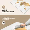 KitchenYeah© Herdabdeckplatte Weltkarte - Gold - Produktbild-Vorschau 2