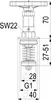 Oberteil f. KFR-Ventile, nichtsteigende Spindel, DN 25 (1") Produktbild-Vorschau 9
