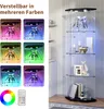 UnboxG 5-eckige Standvitrine mit LED-Beleuchtung Produktbild-Vorschau 3