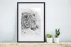 MuchoWow® Gerahmtes Poster Panther - Aquarell - Schwarz - Produktbild-Vorschau 4
