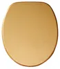 SANILO® Asiento de inodoro, color dorado brillante. Tapa de Vista previa de la imagen del producto 1