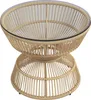 Table d'appoint en rotin Ø 60 cm – Table basse et table de Voir les images du produit 1