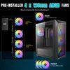 ANTEC AX67 ARGB PC Gehäuse Midi Tower Gaming ATX, schwarz Produktbild-Vorschau 6