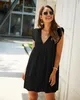 Dámské šaty Sommerkleid, Strickkleid Ärmellos, S/M, Schwarz Náhled obrázku produktu 2