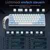 RUHE Mechanische Gaming Tastatur 60% QWERTY USB-C 61 Tasten Produktbild-Vorschau 5