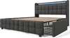 Gestoffeerd bed 160x200 cm met LED-verlichting, 2 Productafbeelding-voorbeeld 16