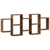 Nástěnná police old wood 159 x 18 x 65 cm kompozitní dřevo Náhled obrázku produktu 1