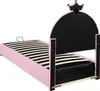 MODFU Kinderbett Polsterbett 90×200 cm mit Lattenrost und Produktbild-Vorschau 9