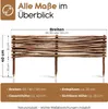 BOOGARDI Mini Gartenzaun Holz · 5X Beeteinfassung 20cm hoch Produktbild-Vorschau 4