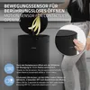 ML-Design Mülleimer mit Sensor 40L rund Stahl Schwarz matt Produktbild-Vorschau 3