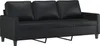 vidaXL 4-tlg. Sofagarnitur mit Kissen Schwarz Kunstleder Produktbild-Vorschau 5