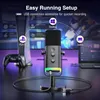 Microphone de table FIFINE AM8 Dynamic RGB XLR/USB - Noir Voir les images du produit 5