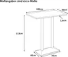 Bistrotisch Ian | Bartisch/Stehtisch 100x60 cm mit echter Produktbild-Vorschau 7