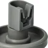 Close-up of a gray plastic dishwasher basket roller. Produktbild-Vorschau