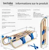 Luge en bois pliable JEFFREY - marron Voir les images du produit 6