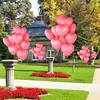 12 Stück Folienballon "ROSA HERZ" im Herz-Design (43cm) Produktbild-Vorschau 2