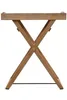 Tabletttisch BON APPETIT braun Holz mit Aufdruck Produktbild-Vorschau 3