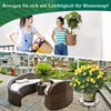 TolleTour Rullo per piante Bianco Piedistallo Robusto Anteprima dell’immagine prodotto 4
