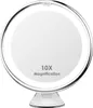 A white LED makeup mirror with a suction cup base is shown against a white background. Produktbild-Vorschau