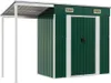 vidaXL Casetta da giardino con tettoia verde 277x107x181 cm Anteprima dell’immagine prodotto 1