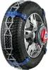 A snow chain is mounted on a car tire. Produktbild-Vorschau