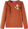 vidaXL Kinder-Langarmshirt Cognac 128 Produktbild-Vorschau 7