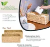 Badezimmerkorb HMF 37270-S2 Wasserhyazinthe 2er Set 38x15x14 cm Produktbild-Vorschau