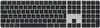 A top-down view of a full-sized Apple Magic Keyboard with a numeric keypad. Anteprima dell’immagine prodotto