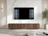 AX LIVING Barvo 2x100 TV Kommode Lowboard Dunkelbraun Produktbild-Vorschau 1