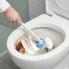 Szczotka do WC z 6 gąbkami Szary plastik z uchwytem Podgląd zdjęcia produktu 2