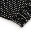 vidaXL Jeté de canapé en coton à carreaux 160x210 cm noir Voir les images du produit 2
