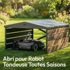 CASABEL Abri pour robot tondeuse en acier galvanisé noir et Voir les images du produit 3
