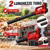 Soffiatore a Batteria 21V Brushless, 2×4,0Ah Batterie, 320 Anteprima dell’immagine prodotto 6