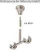 Staffa a soffitto MDEKOR Staffa a soffitto a 2 lunghezze in Anteprima dell’immagine prodotto 5