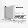 Diagram showing how to measure a window for a Sonello Plissee Klemmfix. Produktbild-Vorschau