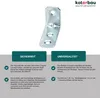 KOTARBAU® Set di 50 connettori angolari 25 x 35 x 16 mm Anteprima dell’immagine prodotto 2