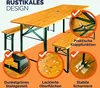 CASARIA® Bierzeltgarnitur 170cm Klappbar Stabil 3 Teilig 2x Produktbild-Vorschau 3