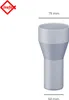 INEFA Reduzierstück Fallrohr, PVC DN75/50 Grau Zubehör Produktbild-Vorschau 2