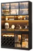 Merax Buffetschrank, Vitrinenschrank mit LED-Beleuchtung, Produktbild-Vorschau 7