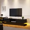 MODFU Lowboard TV stůl vysoký lesk s LED osvětlením, Dlouhý Náhled obrázku produktu 2
